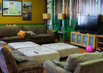 living room - tv - Mountain Laurel Recovery Center - Westfield Pennsylvania alcohol and drug rehab center - drug addiction treatment - dual diagnosis treatment center
