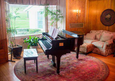 Piano - living room - Mountain Laurel Recovery Center - Westfield Pennsylvania alcohol and drug rehab center - drug addiction treatment - dual diagnosis treatment center